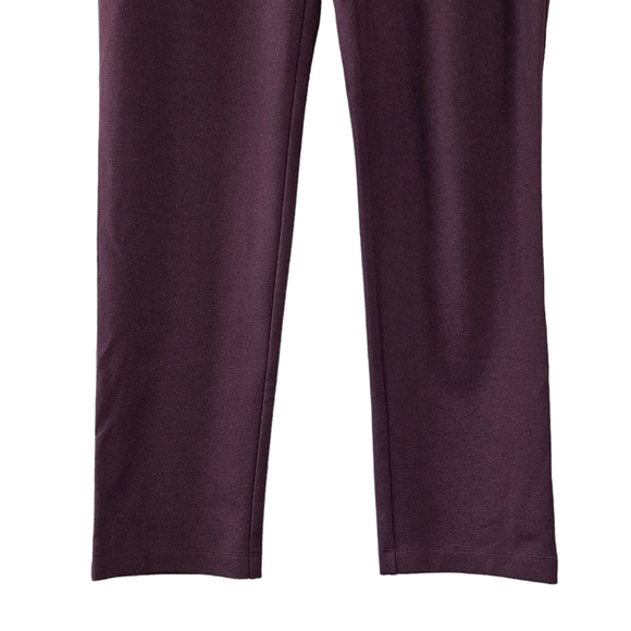 Eileen Fisher Plum Purple Pull On Legging Career Pants - Picture 3 of 5